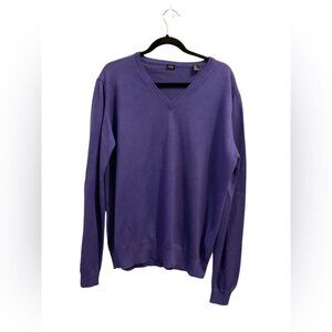 Nove Purple Light v-neck Sweater Size XL